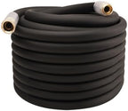 Heavy Duty Premium Garden Hose 100ft x 3/4", 300PSI Working, 1000PSI Burst, Hybrid Rubber Water Hose with Transparent Swivel Handle - Hot/Cold Water - Five Layered Braiding with Brass fittings (Black) by Unknown