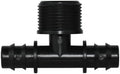 4PCS 1/2" 3/4" Threaded 16 20 25MM PE Hose Barb Tee Connector Garden Drip Irrigation Adapter Tubing Coupling Repair(SPL11-300-16MM-4PCS) by Unknown