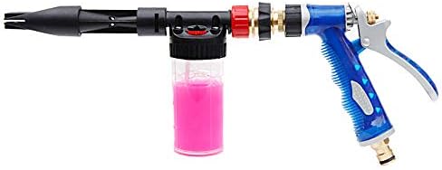 High Pressure Foam Car Wash Spray Gun Adjustable Wash Foam Lance Multifunctional Car Cleaning Tool with Zinc Alloy Grip for Garden Hose Auto Home Cleaning - Image 2