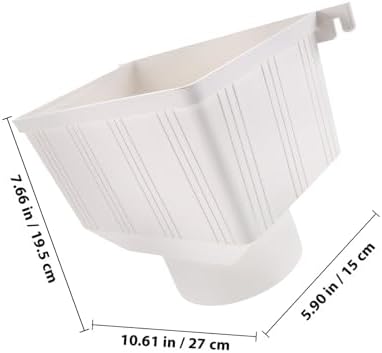 Rain Gutter Diverter PVC Downspout Connector for Outdoor Water Collection System, 110mm Standard Rainwater Drain Funnel Compatible with Gutter Downspouts - Image 2