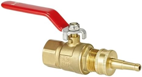 GHT3/4 Brass Garden Hose Valve with 2 Inch Jet Nozzle For Watering by Napredak