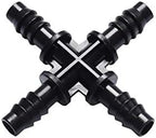 Quick Connect Garden Hose 8/11 Hose Tee Water Divider 3/8" 4-way Cross Connector Garden Water Pipe Irrigation Tee Barb Drip Irrigation Accessories 100 Pieces (Color : 1/8" to 3/8" Two way) - Image 5