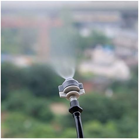 Garden Lawn Sprinkler Irrigation System 0.7mm Micro Mist Nozzle Industrial Cooling and Humidifying Greenhouse Gardening Irrigation Sprinkler 20 Pieces of Agricultural Tools (Color : Black) - Image 6