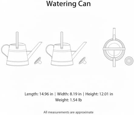 1 Gallon Plastic Watering Can with Long Spout for Indoor Plants, Balcony & Herb Gardens - Durable PP Pot Waterer - Image 7