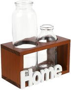 Healeved Glass Flower Vase Hydroponic Planter Vintage Two-Hole Glass Decorative Bottle for Home and Desktop Gardening Decor - Image 6