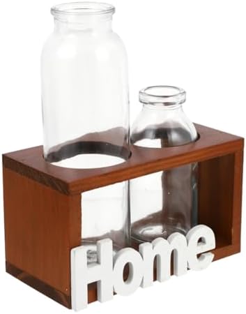 Healeved Glass Flower Vase Hydroponic Planter Vintage Two-Hole Glass Decorative Bottle for Home and Desktop Gardening Decor - Image 6