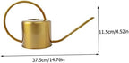 GALPADA Stainless Steel Watering Kettle Long Spout Sturdy 1L Watering Can for Indoor and Outdoor Plants Practical Garden Tool for Plant Care - Image 2