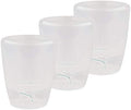 Santino 4.9 Inch ORCHIDEA Self Watering Pots for Orchids in Transparent (Set of 3) - Decorative Wicking Planter with w/Great Aerification, Drainage and Water Level Indicator by Smart+Planters