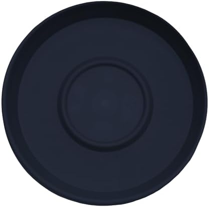 Bloem Terra 24" Round Plastic Plant Saucer, Lightweight UV-Resistant Indoor/Outdoor Flower Pot Tray - Fits 24-inch Planter Pots, Navy, 2-Pack - Image 4
