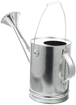VICASKY Indoor Watering Can Long Spout Garden Outdoor Pots Galvanized Plant Self Potted Mister Sprinkler Water Can Drip Vintage Irrigation Useful Watering Can Stainless Steel Silver by VICASKY