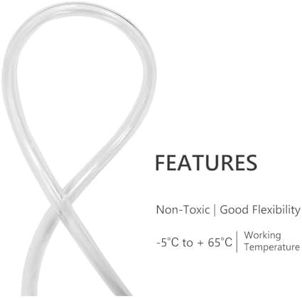Eastrans 50ft x 7/8" Clear Vinyl Tubing, Flexible Plastic PVC Tubing - Image 3
