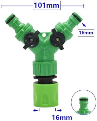 Water Tap Splitter, Garden Hose Splitter 1/2 3/4 inch Thread 2-Way Y Splitter Multicolor(Green C) - Image 3