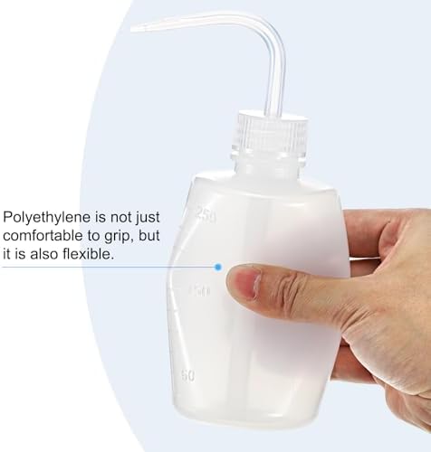 PATIKIL 30pcs 250ml Wash Bottle Plastic Squeeze Bottle Narrow Mouth Clear - Image 4