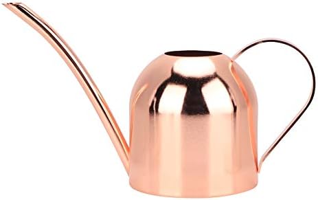 Copper Watering Can, Small Watering Can, 500ml Stainless Steel Watering Can for Indoor Plants (Rose Gold) - Image 4