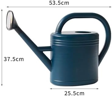 AUNMAS 8L Watering Can Large Capacity Long Spout Thickened Plastic for Home Garden Use with Precise Watering Minimal Drips Sturdy Reinforced Body Even Water Blue - Image 2