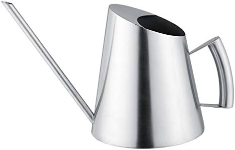 Stainless Steel Watering Can, Long Spout Brushed Indoor Outdoor Garden Plant Watering Can for Houseplants, Desk & Home Bonsai Balcony, Office, Hotel 50oz/1.5L by Tyenaza