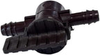 NETAFITM Drip Irrigation Barbed Fittings,3/8" 12MM Black Drip Tubing Coupler Elbow Tee Reducer Adapter for drip line with 0.426" ID (Shut-Off Valve -12mm (3/8") Insert (Ins x Ins), 25 Count) - Image 3