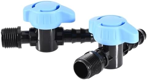 1/2" to 16mm PE Hose Barb Mini Valve Garden Tap Pipe Connector Drip Irrigation Fitting Water Control Adapter - Image 2