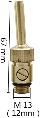 Hose Connector Brass Water Curtain, Water Line Fountain Nozzle, Adjustable 1/4" M10 M12 M14 External Thread Fountain, with Valve Garden Landscape Tools (Color : Brass) - Image 2