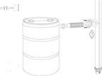 Rain Barrel Rainwater Diverter Kit fits 3x4 Downspouts - Image 2