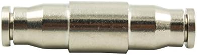 25pcs Nickel Plated Brass Push to Connect Fitting For High Pressure Misting System, Misting Coupling Slip Lock (One Hole), 1/4" Tube OD, Straight Union - Image 6