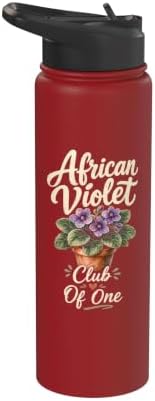 African Violet Plant Collector Houseplant Lover Gift Stainless Steel Insulated Water Bottle by Unknown