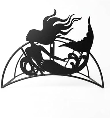 Mermaid Hose Holder Metal Wall Mount Heavy Duty 125'5/8" Garden Hose Hanger by Unknown
