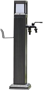 Garden Water Column with Hose Holder,Vertical Water Column Free Standing Faucet with Solar Powered LED Light, Frost Free Hydrant for Farm Irrigation and Watering(74cm/29.1in) by Unknown