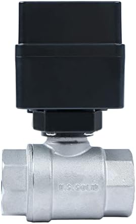 U.S. Solid Motorized Ball Valve- 3/4" Stainless Steel Ball Valve with Full Port, 9-36V AC/DC, 2 Wire Auto Return Setup, Normally Open (N/O) - Image 6
