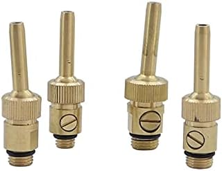 Hose Connector Brass Water Curtain, Water Line Fountain Nozzle, Adjustable 1/4" M10 M12 M14 External Thread Fountain, with Valve Garden Landscape Tools (Color : Brass) - Image 4