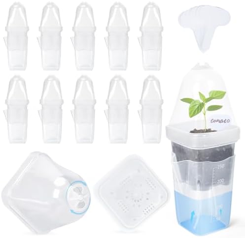 12Pack 2.5" Self Watering Seed Starter Pots for Plant Propagation Cuttings by Unknown