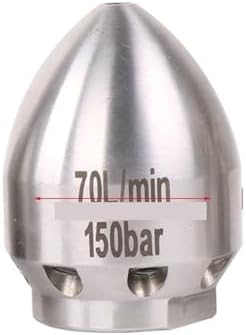 1/2 High Pressure Cleaning Machine Sewer Nozzles, Sewer Pipe Dredging Head Nozzle(70L 150bar-ds4) by Unknown
