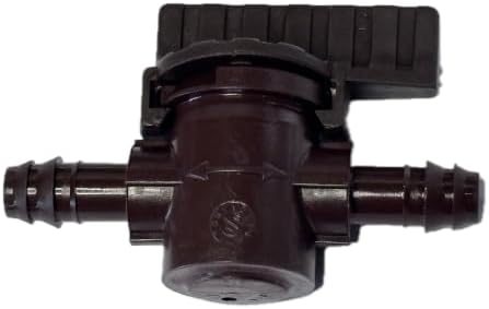 NETAFITM Drip Irrigation Barbed Fittings,3/8" 12MM Black Drip Tubing Coupler Elbow Tee Reducer Adapter for drip line with 0.426" ID (Shut-Off Valve -12mm (3/8") Insert (Ins x Ins), 10 Count) by PRO.FASHION