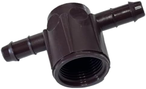 NETAFITM Drip Irrigation Barbed Fittings,3/8" 12MM Black Drip Tubing Coupler Elbow Tee Reducer Adapter for drip line with 0.426" ID - Image 3
