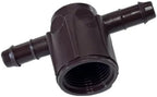 NETAFITM Drip Irrigation Barbed Fittings,3/8" 12MM Black Drip Tubing Coupler Elbow Tee Reducer Adapter for drip line with 0.426" ID - Image 3
