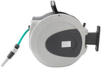 Retractable Garden Hose Reel 65.6ft, Wall Mounted Hose Reel with Nozzle, 1/2 Inch Hose Any Length Lock Auto Rewind, 180 Degree Swivel Bracket for Outdoor Watering, and Frost Res - Image 4