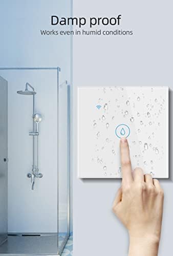 WI-FI Smart Water Heater Switch, Glass Touch Panel, No Neutral line Needed and Neutral line Needed Dual Mode,EU, 40A - Image 7