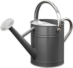 Metal Watering Can for Outdoor Plants, Watering Can Decor 1 Gallon (Gray) by SunnyTong