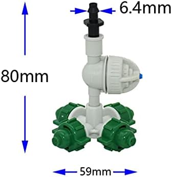 5 Pcs Greenhouse Hanging Anti Drip Misting Nozzle Cross Fog Atomizing Water Spray to Irrigation - Image 3