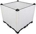 Hershii Square Garden Raised Bed Kits Plastic Deepened Plant Containers Indoor Outdoor Vegetables Herbs Flowers Growing Planter Box - White - 15.35 X 15.35 X 14.96 Inches by FineLivingStartingwithaHome