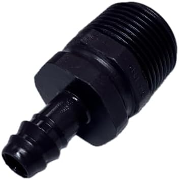 NETAFITM Drip Irrigation Barbed Fittings,3/8" 12MM Black Drip Tubing Coupler Elbow Tee Reducer (Threaded Male Adapter - 12mm X 3/4" MPT, 25 Count) - Image 6