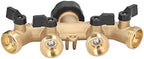 Heavy Duty 3/4 Inch 4 Way Brass Hose Splitter Garden Water Faucet Manifold with Individual Ball Valves for Outdoor Lawn Irrigation and Gardening Durable Connector (US Plug) - Image 6