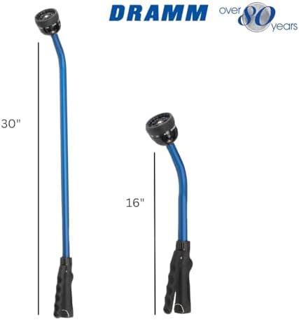 Dramm Kaleidoscope Rain Wand – 16” Touch-N-Flow with Trigger Shut-Off Valve & Lock, Gentle Shower Watering Wand for Plants, Hanging Baskets & Garden Beds – Red - Image 5
