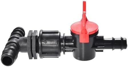 1 Set 16mm 1/2" Garden Hose Splitter Tee Reducer Barb Connector with Tap Valve 3-Way Fitting for Drip Irrigation System(A) - Image 3