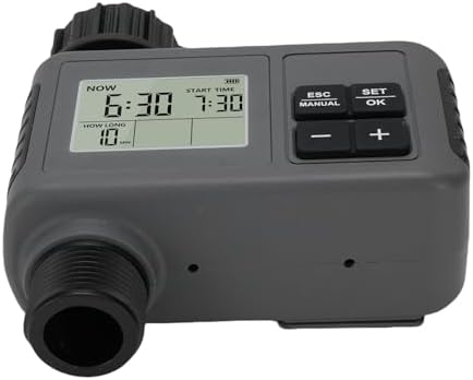 Asixxsix Sprinkler Timer, Smart Programmable Water Timer for Garden Hose with Rain Delay, Manual Mode and Design, Digital Irrigation Controller for Outdoor Yard, Lawn and - Image 4