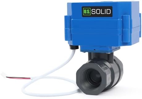 U.S. Solid 3/4 in UPVC Motorized Ball Valve, AC 110 V, 2-Wire Auto Return, Normally Closed, Standard Port 17 mm Bore, IP65 - Image 5