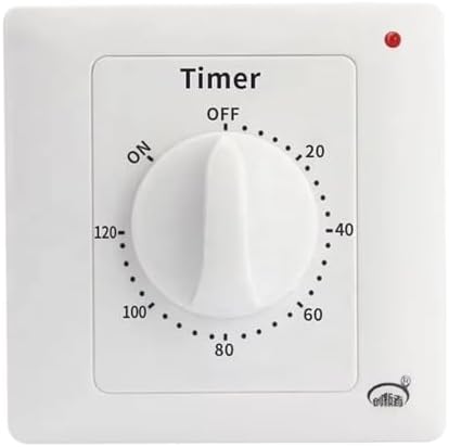 1PCS Water Pump Timer Switch Socket Household Power Control Mechanical 120 Minutes Countdown Turn Off Automatically Power Off(120 Minutes) by Unknown