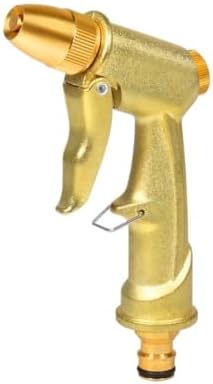 High Pressure metal Garden Water Spray Gardening Sprayer Hose Jet Household Lawn Washing Guns Yard Watering Sprinkle(Golden water gun) by Unknown