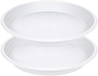 2 Pack of 22 inch Plant Saucer, Large Plant Tray, Heavy Sturdy Plant Drainage Tray for Indoors, Bird Bath Bowls, Sturdy 18 inch Plastic Pot Tray for Planter 19 20 21"(White) by Unknown