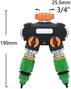 Hose Connector Adapter 1/2/4 Way Garden Faucet Brass Plastic 4/7mm 8/11mm Garden Hose Distributor Y-type Watering Connector Distributor For Irrigation Pipe (Color : Silver) - Image 4
